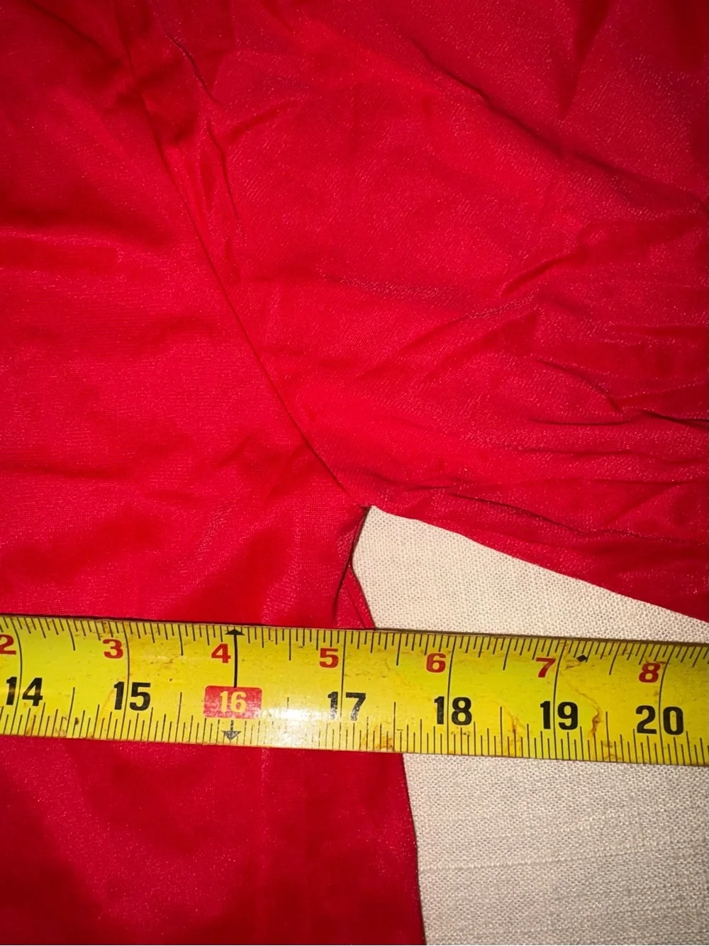 Vintage Red Lace-Trim Girls Sleep Nightgown size 10